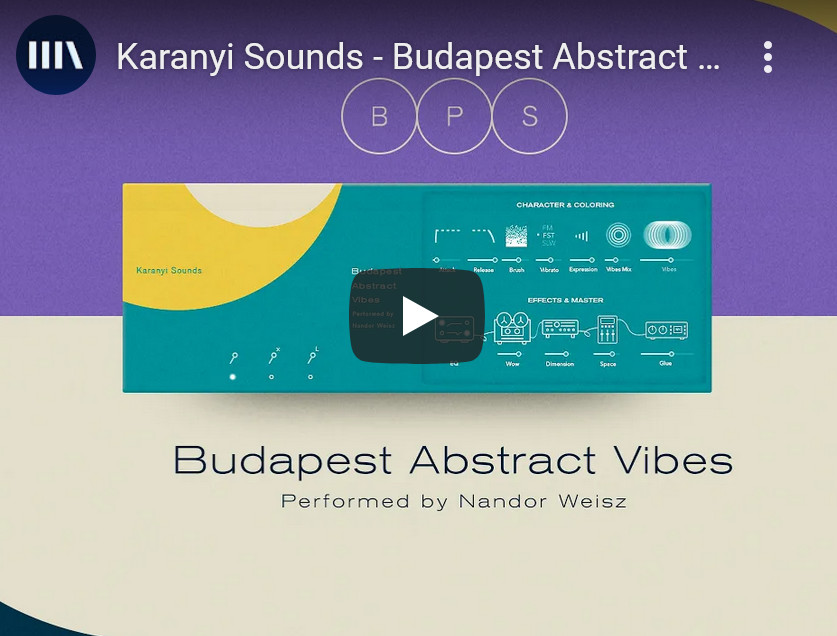 影视配乐音源karanyi Sounds Budapest Abstract Vibes KONTAKT
