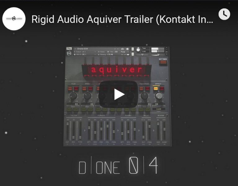 刚性音频采集器音源Rigid Audio Aquiver v1.2 KONTAKT